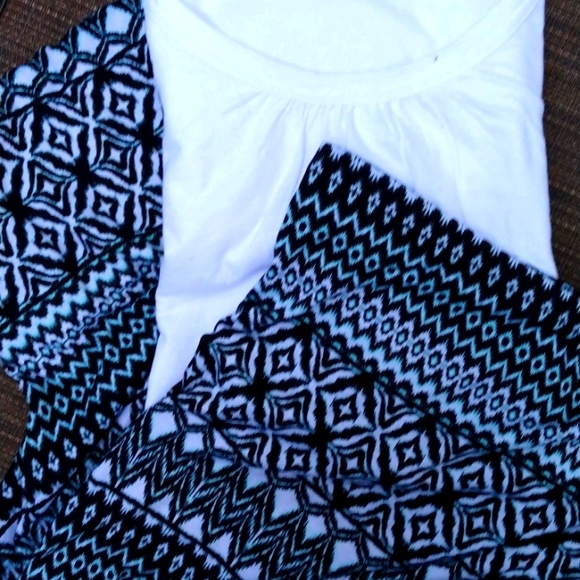 Boho Split Skirt/Wide leg pants 3x - Picture 7 of 7